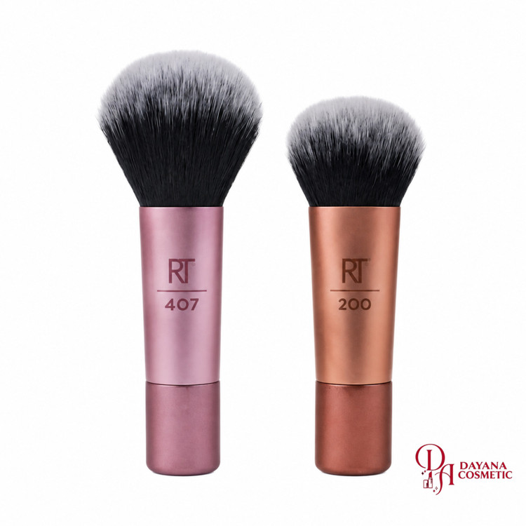 ست دوتایی مینی براش کرمپودر و رژگونه ریل تکنیک مدل Mini Brush Duo
