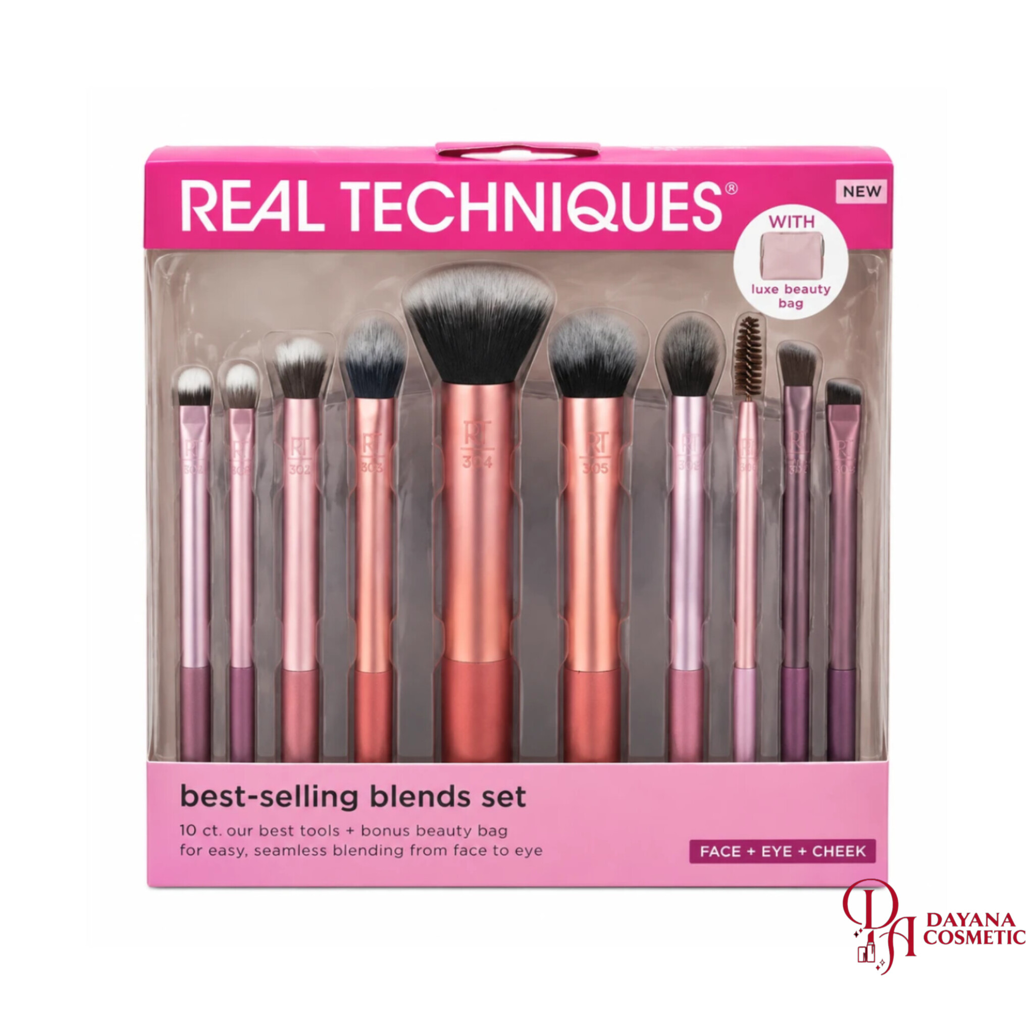ست براش و اسفنج آرایشی ریل تکنیک مدل Best-Selling Blends Set (کد ۰۵۱۴)