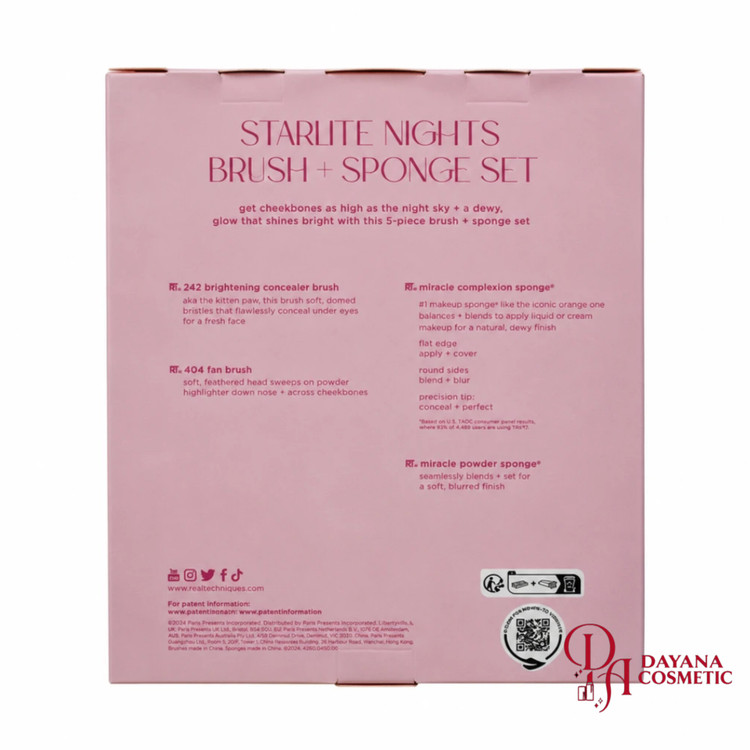 ست براش و اسفنج آرایشی ریل تکنیک مدل StarLite Nights